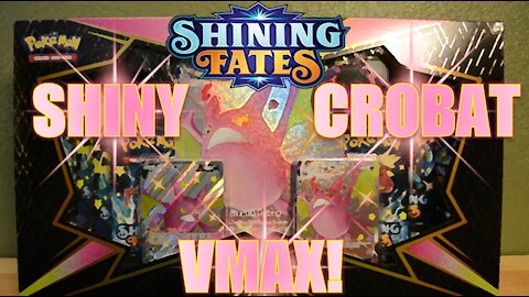 Opening A Pokemon SHINING FATES Shiny Crobat Vmax Box!