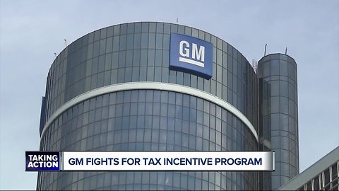 General Motors fighting to retain tax incentives after news of plant closures