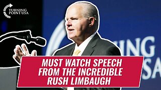 Must Watch Speech From The Incredible Rush Limbaugh