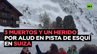 Al menos 3 personas mueren por una avalancha de nieve en Suiza