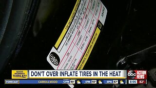 What experts say about over inflating tires during summer