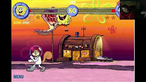 SpongeBob SquarePants VS Sandy Cheeks In A Nickelodeon SpongeBob SquarePants Reef Rumble Battle