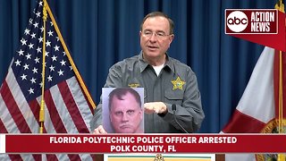 Florida Polytechnic police officer arrested for sexual battery, extortion, stalking of family member | News Conference