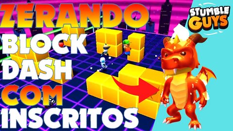 👑 STUMBLE GUYS AO VIVO 👑 | ZERANDO O BLOCK DASH 🏆🏆 SALINHA COM OS CRIA 🔥 🔥 BORA PEGAR SKIN LENDARIA🔥