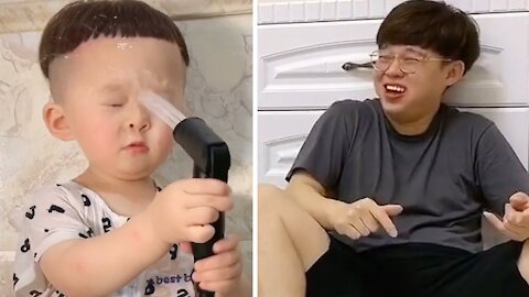 Funny baby video - When you have a cute naughty kids #5 - TIK TOK Compilation