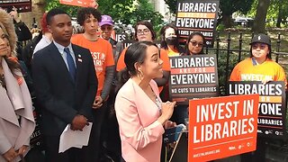 Invest in Our Libraries Rally City Hall Hosted NYPL/Bklyn Public Library/QNS Library/DC37/OSSE 5/18