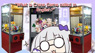 Vtuber Shirayuri Lily trying to figure out what Crane Game is called in English