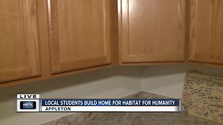 Habitat home build with Appleton Schools