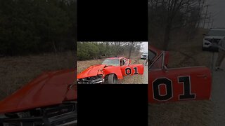 Old School American Car Crashed