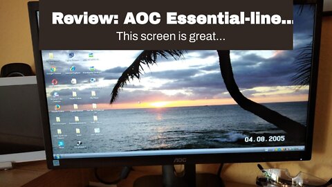 Review: AOC Essential-line 22E1D 21.5" Full HD LED Matt Flat Black Computer Monitor