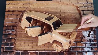2022 Toyota Land Cruiser (new model),Woodworking,DIY Car by Awesome Woodcraft