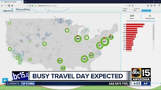 Busy holiday travel expected Thursday across the country