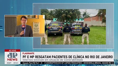 PM e MP resgatam pacientes de clínica no Rio de Janeiro