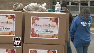 Hundreds of families get holiday meal