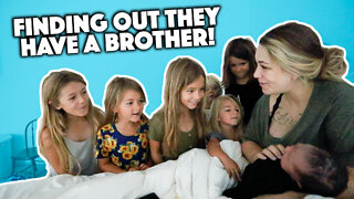 6 SISTERS MEET AND FIND OUT THEY HAVE A BABY BROTHER!