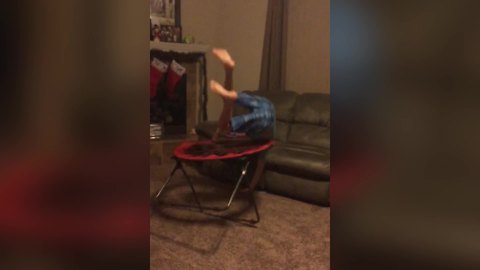 Young Boy’s Spectacular Front Flip Fail