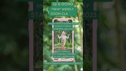 New Weekly Zoom Qigong Zoom classes starting next week! #chikung #breathwork #meditation #energy