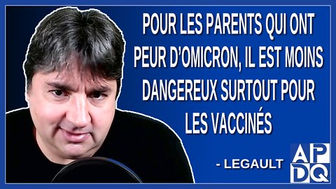 Pour les parents qui ont peur d’omicron, il est moins dangereux surtout pour les vaccinés