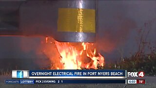 Fort Myers Beach power pole fire