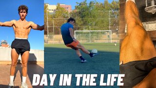 Shooting Session & Leg Workout! | Day In The Life Of A Pro Footballer In Barcelona (EP12)
