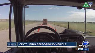 Colorado debuts driverless truck to protect road crews