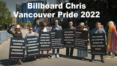 Billboard Chris at Vancouver Pride 2022