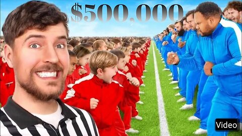 100 Kids Vs 100 Adults For $500,000 mr beast