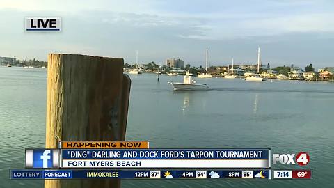 7th Annual 'Ding' Darling and Dock Ford's Tarpon Tournament underway - 7am live report