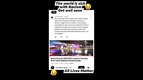 The world is sick with Racism get well soon