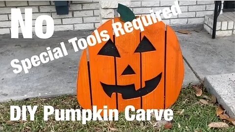 DIY Pumpkin Carve NO Special Tools Required