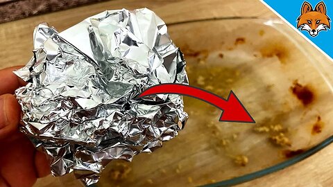 Rub with a piece of Aluminum Foil through the Casserole Dish and WATCH WHAT HAPPENS 😱