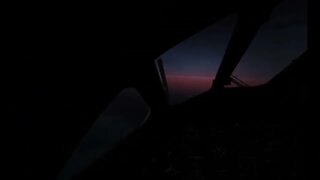 Come fly with me. Dawn in the Vulcan.