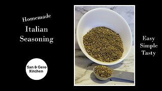 Homemade Italian Seasoning Recipe