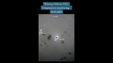 Waxing Gibbous (92%) Temperature monitoring - 21.02.24