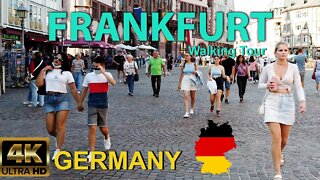 Frankfurt, Germany Walking Tour (4K UHD 60fps)