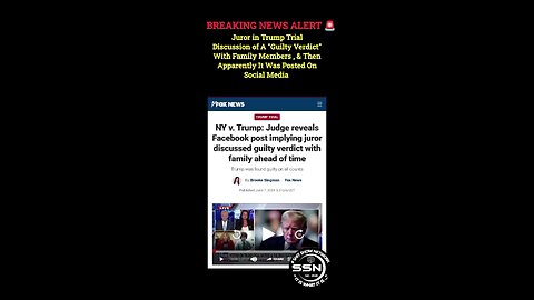 BREAKING NEWS ALERT 🚨 SPOILER DONALD TRUMP TRIAL JUROR MAY HAVE SHARED SENSITIVE INFORMATION