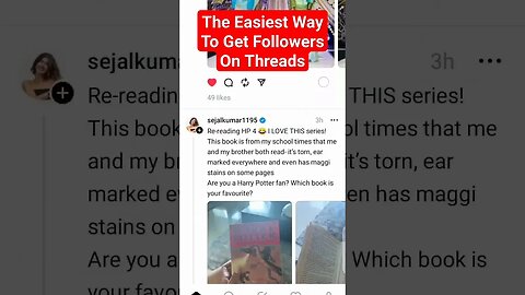 The Easiest Way To Get Followers On Threads #shorts #howto #threads #tutorial