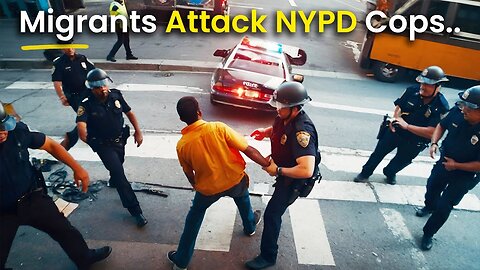 It Begins… Illegal Migrants Attack NYPD Cops at NYC Migrant Shelter