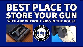 Best place to store your gun with or without kids in the home!