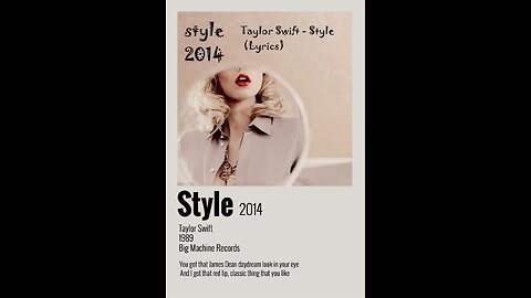 #taylorswift #Style #Lyrics
