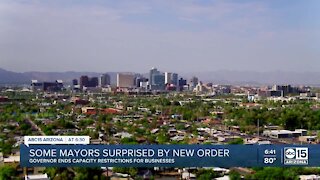 Some mayors say they were surprised by Gov. Ducey's order