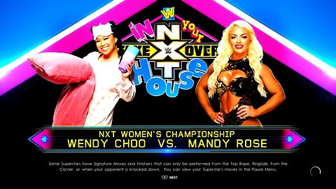 NXT In Your House 2022 Mandy Rose vs Wendy Choo for the NXT Women's Championship