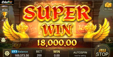Super Win 18,000 Fortune Gems Slot Machine
