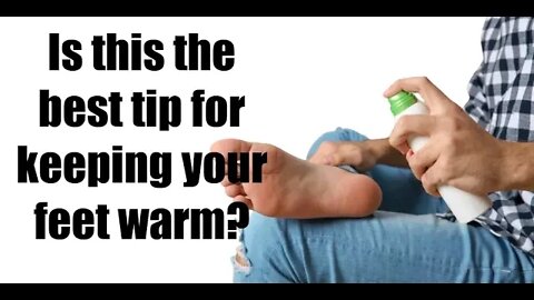 Tip to keep your feet warm with Deodorant??