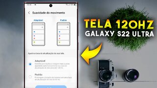 Como ATIVAR TELA DE 120Hz no GALAXY S22 ULTRA