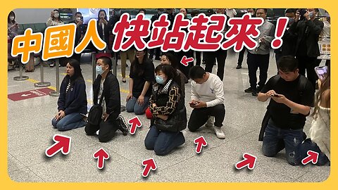 丟臉到國際！中國人在國際機場下跪，小粉紅崩潰痛哭「放我們上飛機吧」讓日本人看傻眼⋯⋯