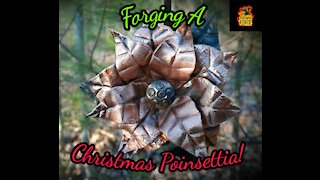 Forged Christmas Ornament Poinsettia