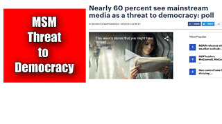 NYT Poll 60% of Americans Say Mainstream Media Is The Threat To Democracy