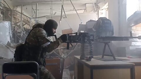 Some machinegun work that contributed to the negotiation of surrender at Azovstal
