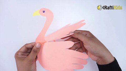 Paper Flemingo Bird for KIDS DIY Paper Craft by CraftiKids